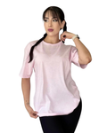 Blusa oversize rosa bebé