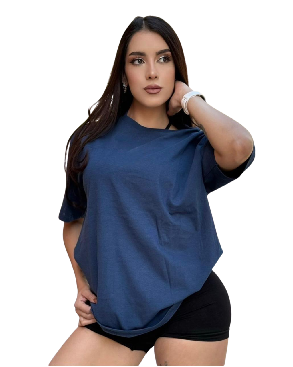Blusa oversize acero