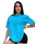 Blusa oversize aqua