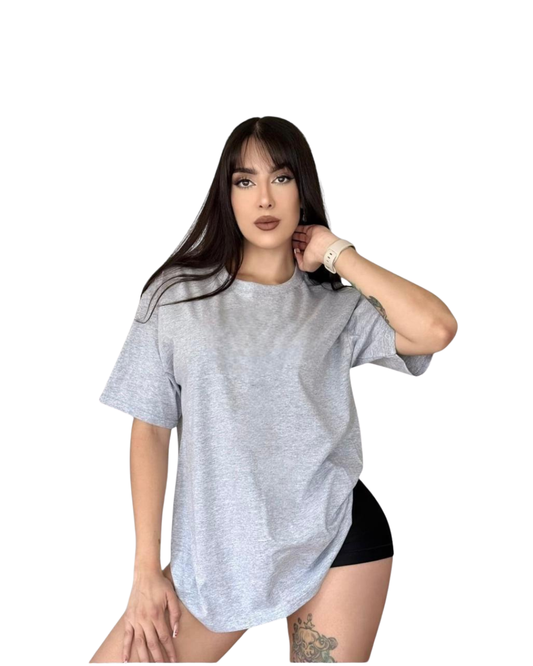 Blusa oversize gris