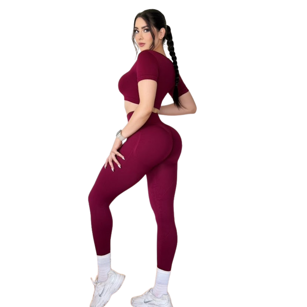 Conjunto Push Up • guinda