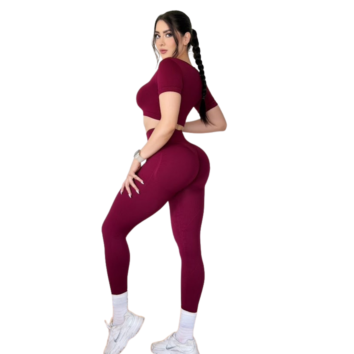 Conjunto Push Up • guinda