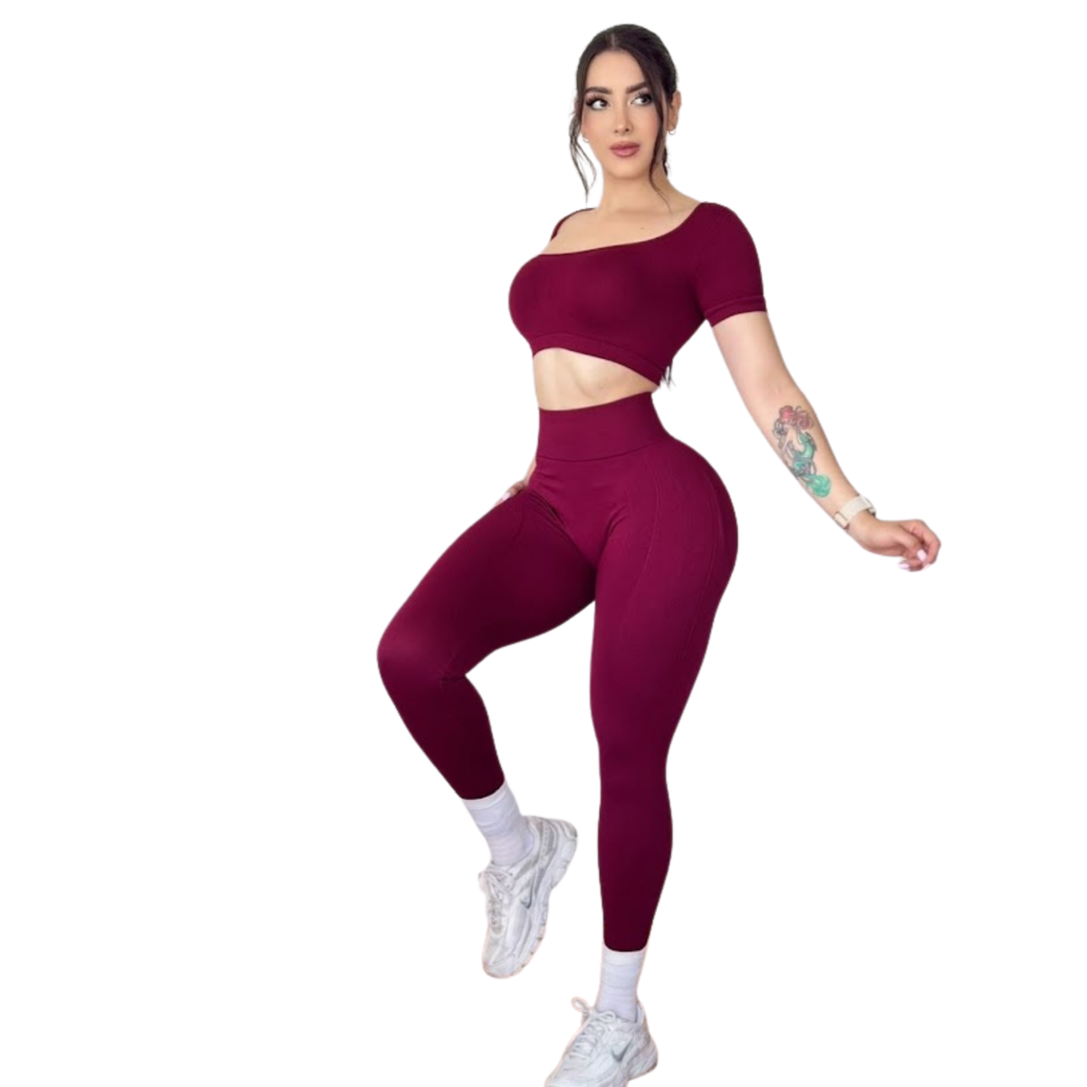 Conjunto Push Up • guinda