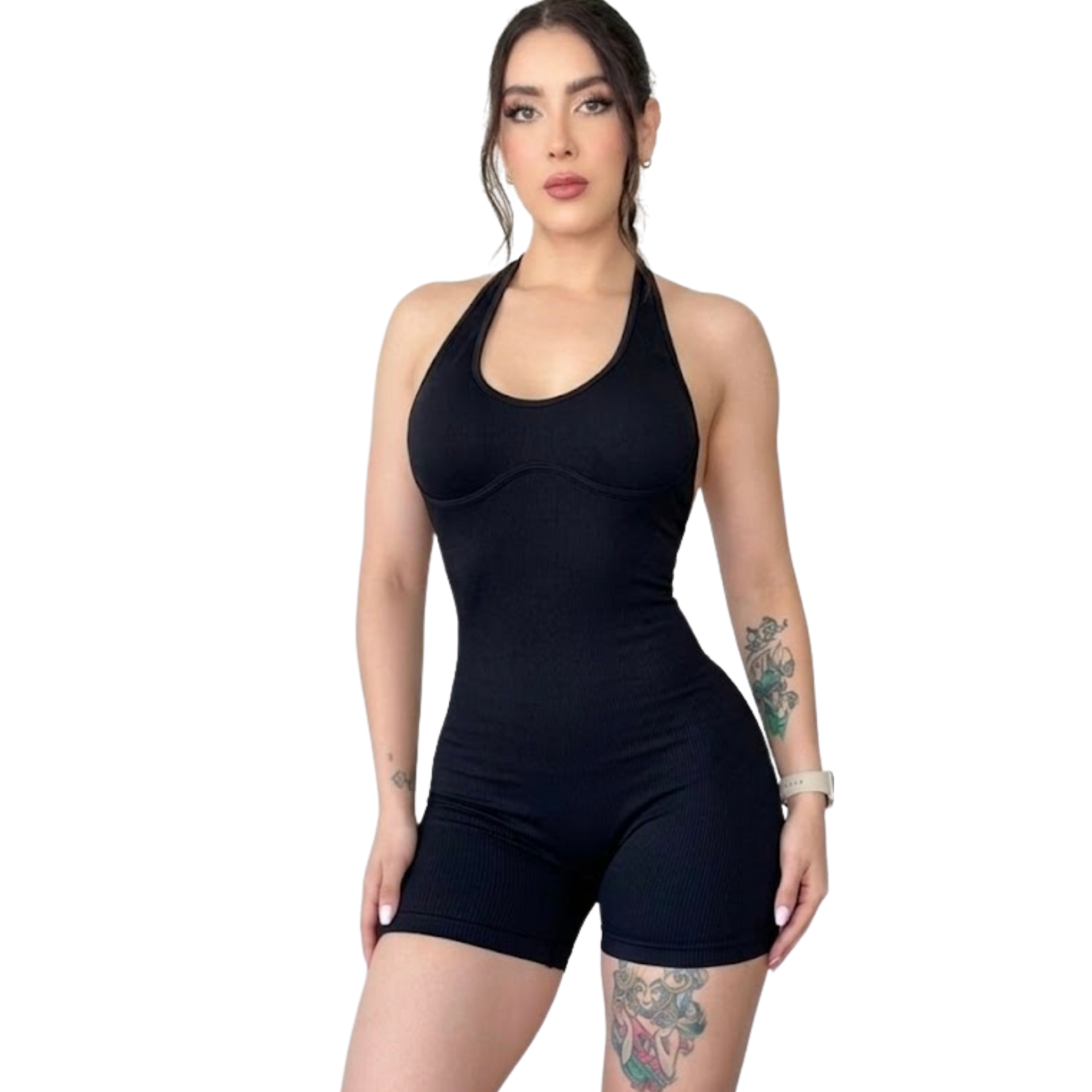 Enterizo Push Up • negro