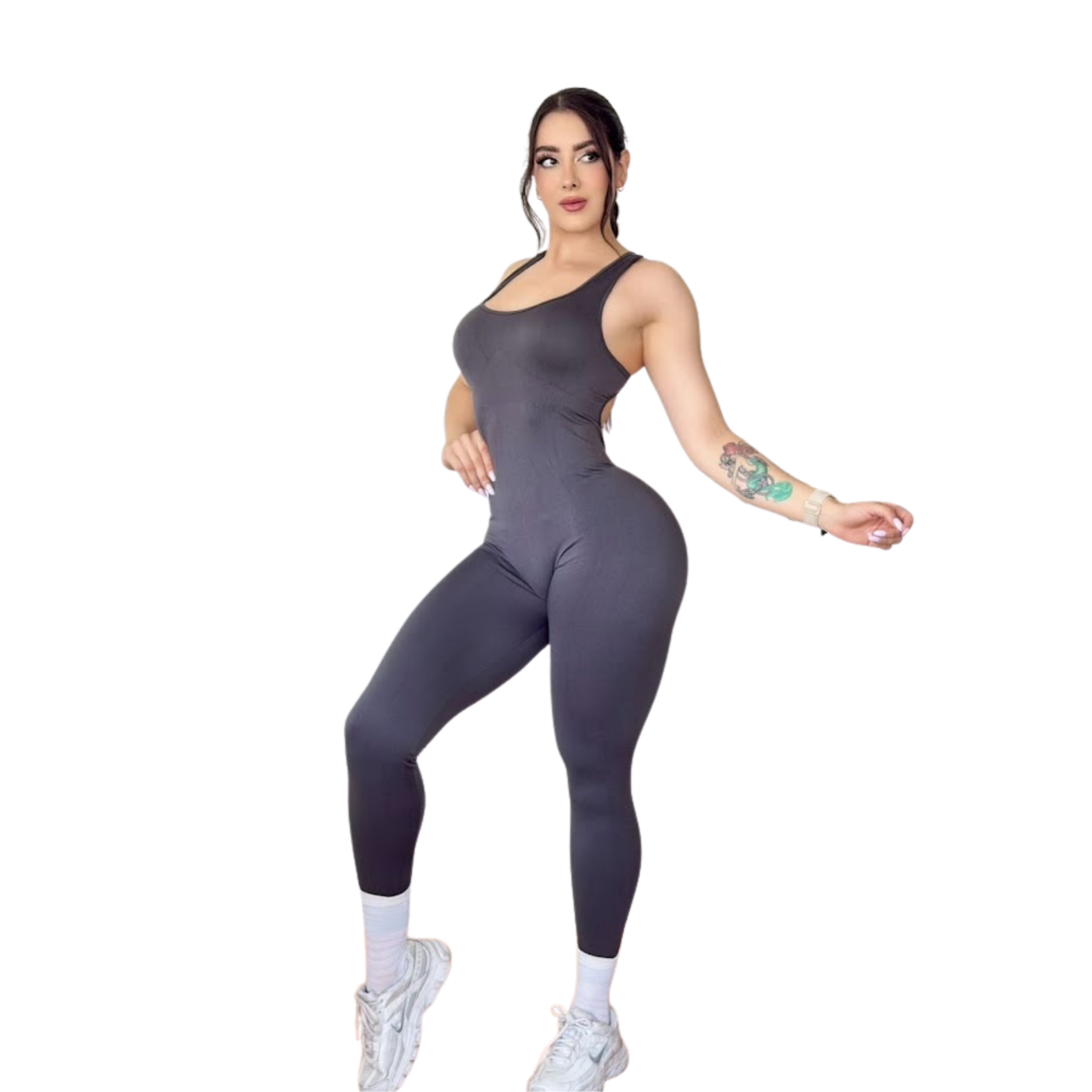 Enterizo Push Up • gris