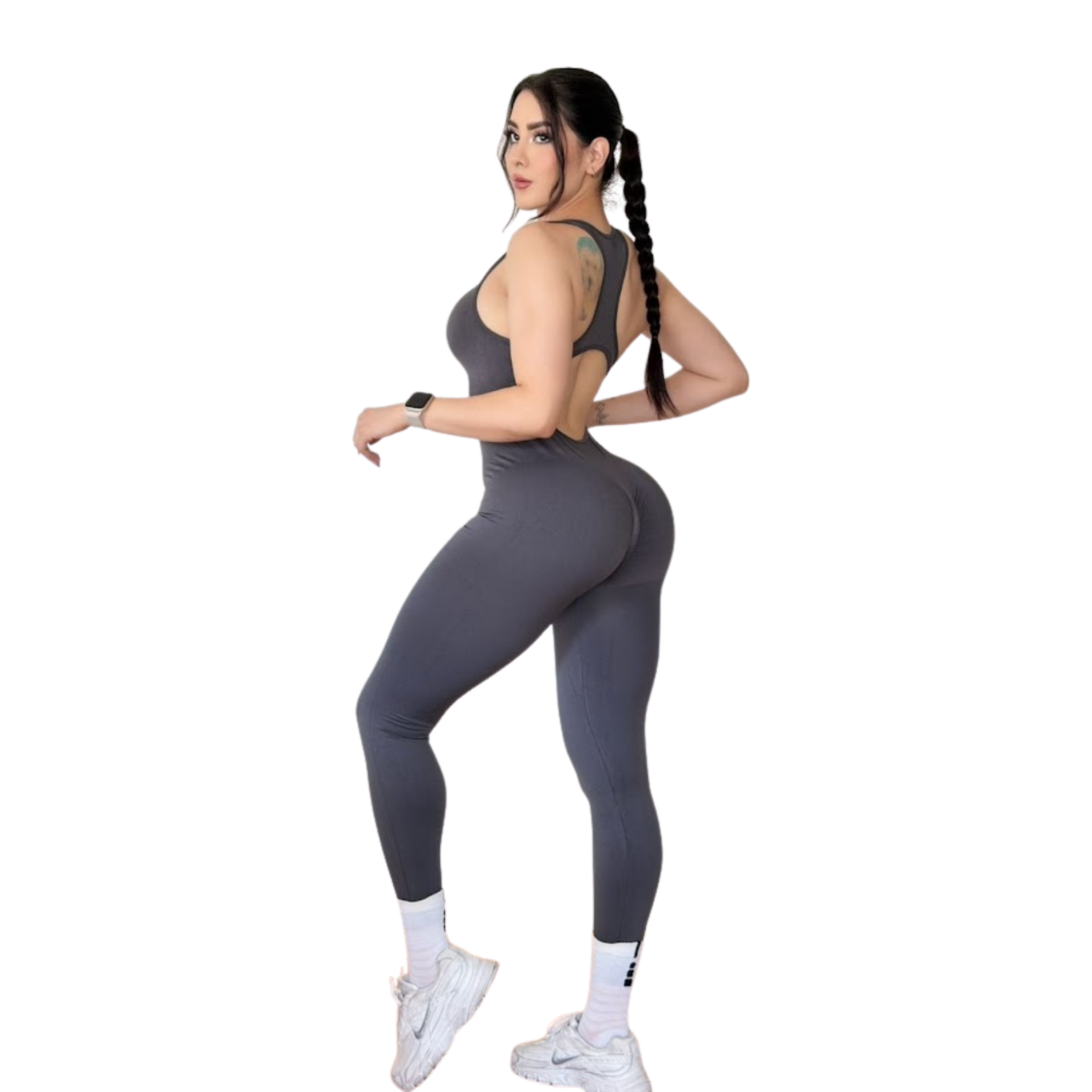 Enterizo Push Up • gris