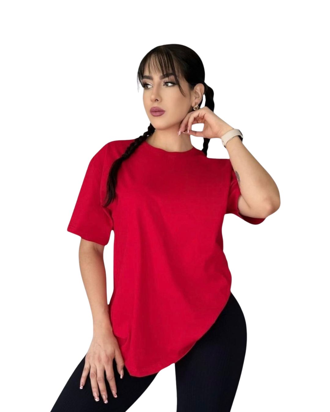 Camisa oversize roja